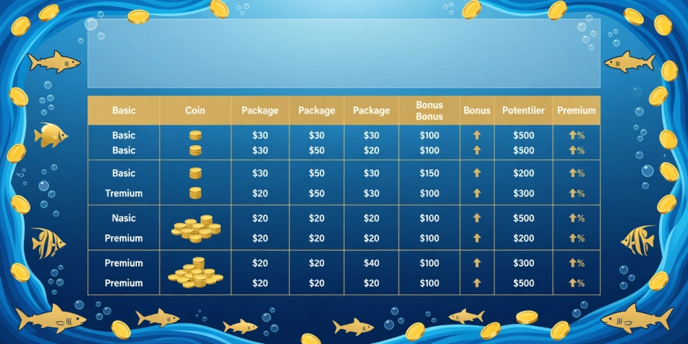 Bảng giá chi tiết các gói đạn và phần thưởng trong bắn cá zui nh88 cập nhật 2025