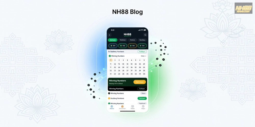 Hình minh họa khái niệm xổ số miền Nam trên nền tảng NH88 với giao diện hiện đại và kết quả trực tiếp.