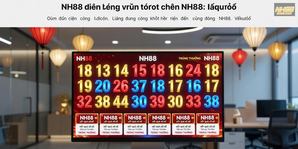 Hình minh họa khái niệm kết quả xổ số nh88 với các yếu tố trực tuyến hiện đại