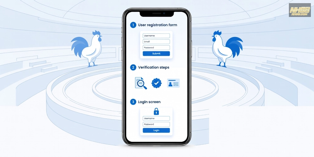 Hướng dẫn chi tiết quy trình đăng ký sử dụng bình luận viên đá gà trên NH88