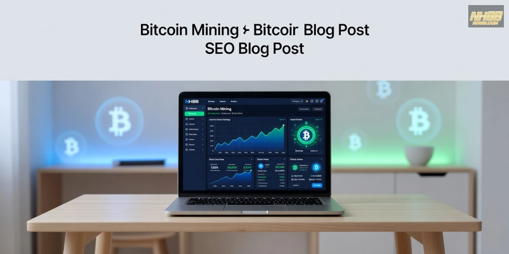 Minh họa quy trình đào Bitcoin trên nền tảng NH88 với giao diện thân thiện