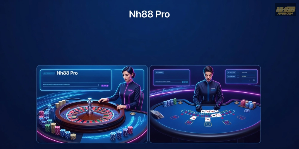 Trải nghiệm live casino free nh88 mượt mà với tốc độ tải nhanh trên thiết bị di động