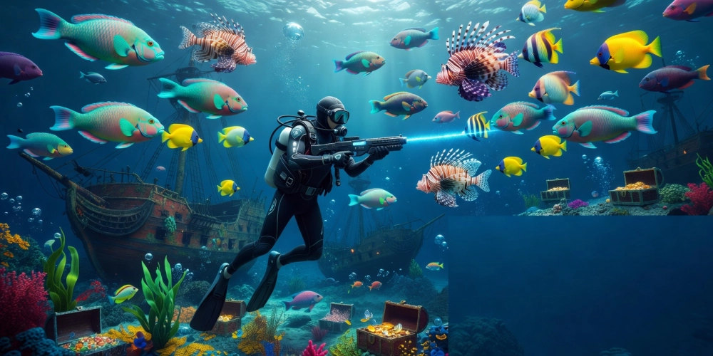 Trải nghiệm đại dương rộng lớn trong game bắn cá nh88 với hàng trăm loài cá đa dạng