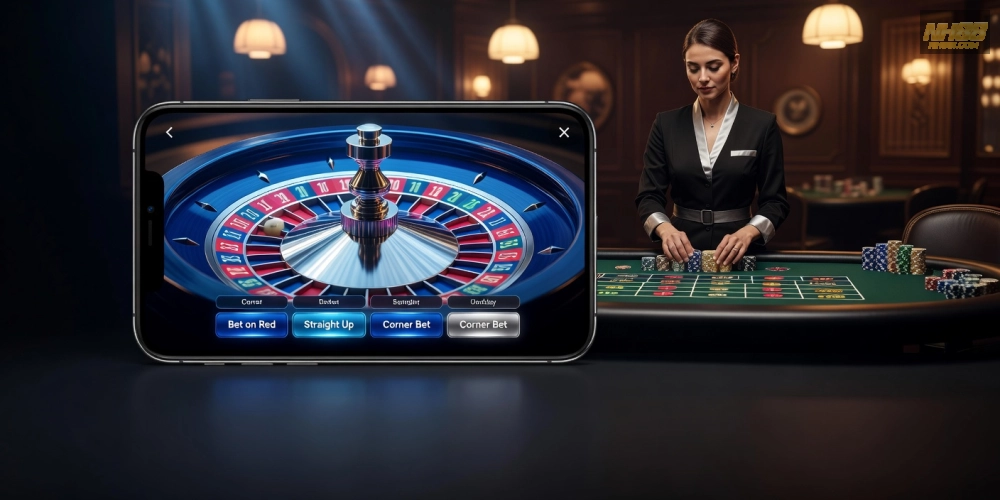 Giao diện live casino online nh88 trên nền tảng di động hiện đại