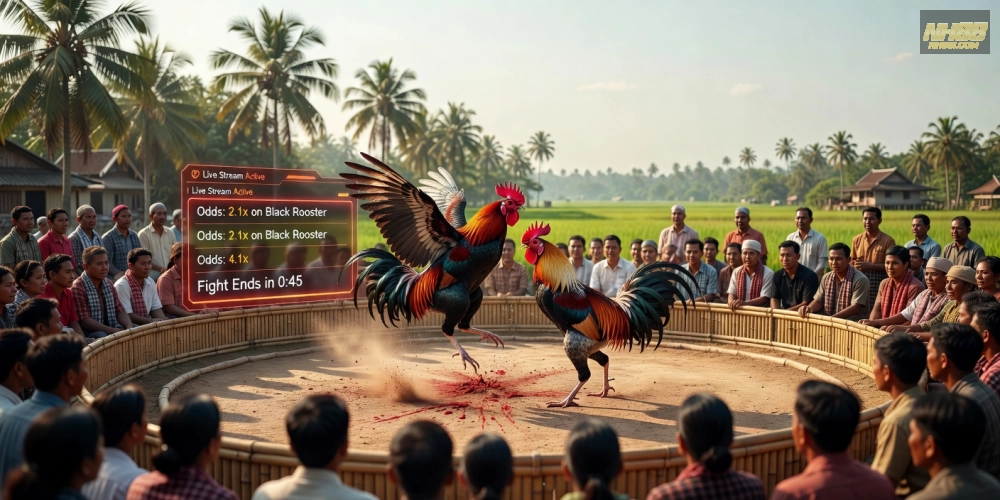 Trường gà Svay Rieng trên nền tảng nh88 với không khí sôi động